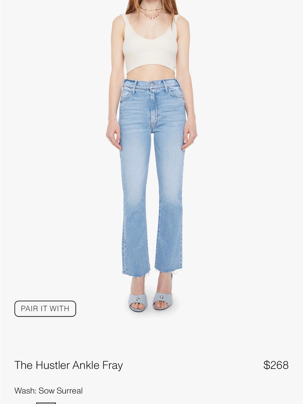 MOTHER denim the hustler roller frey